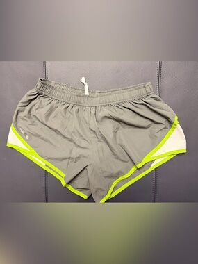 bebe Sport Y2K Gray and green Trim Athletic Shorts